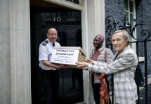 Petition calling free personal care delivered to PM