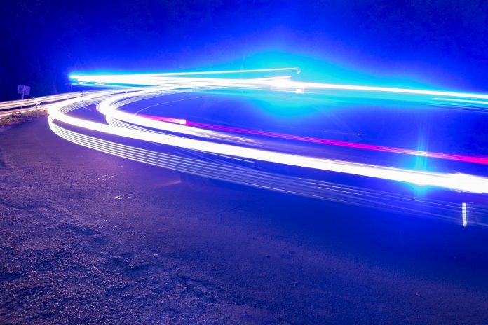 Emergency vehicle on the road