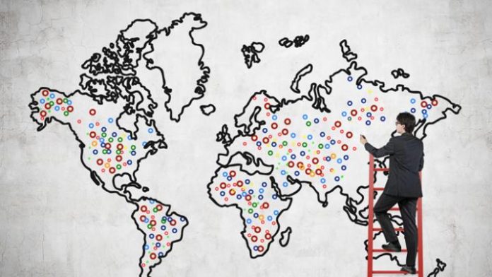 map, expand, target