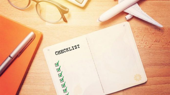 travel checklist