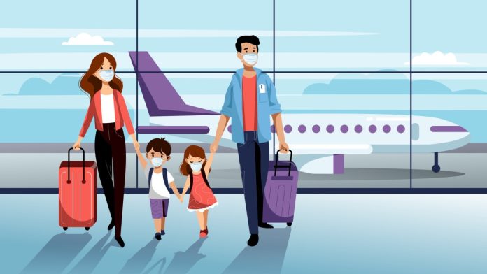 Illustration_family_at_airport_iStock-1213082530