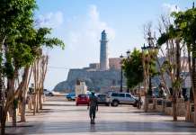 Cuba’s new medical tourism partnerships Stock image of a Cuban sidewalk, referencing Cuba's medical tourism situation
