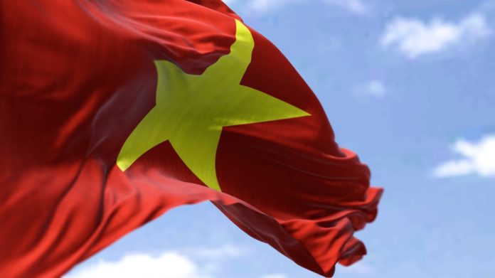 A flag of Vietnam, where NovaWorld Phan Thiet is based