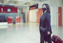 Dubai: 630,000 medical travellers in 2021? Woman passenger through an airport