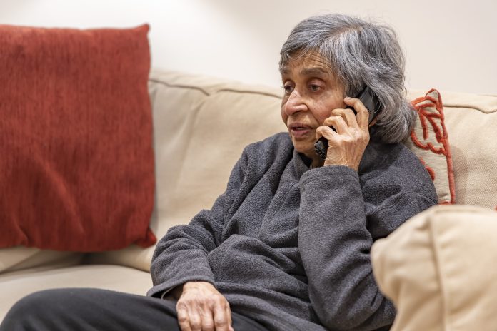 Old elderly woman