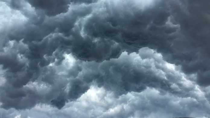 Over head Shot of rain cloud ; weather change