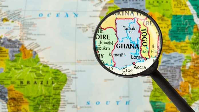 Ghana on a mpa, referencing Ghana health tourism