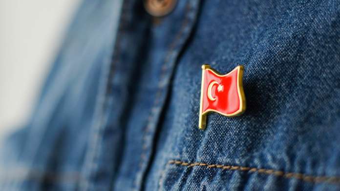 Turkey flag on pin referencing Turkey medical tourism sector