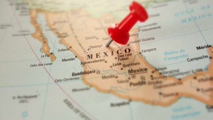 Map of Mexico to represent medical travel to Mexico