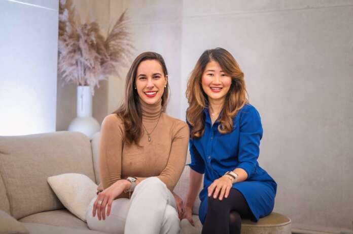 BeaFertility L to R, Béa CEO and co-founder Tess Cosad and Pioneer Group investment associate director Dr Imelda Juniarsih