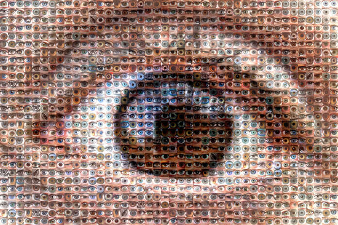 mosaic of eyes