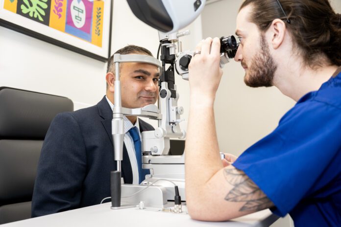 Optegra Leicester_MP Peter Bedford eye check 2_Sept 24