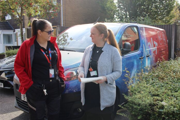 Virgin Media O2 engineer and Carecall independent living officer