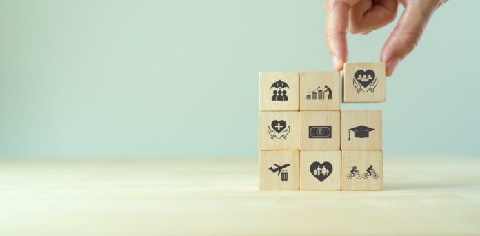Employee benefits concept. Indirect and non-cash compensation pa