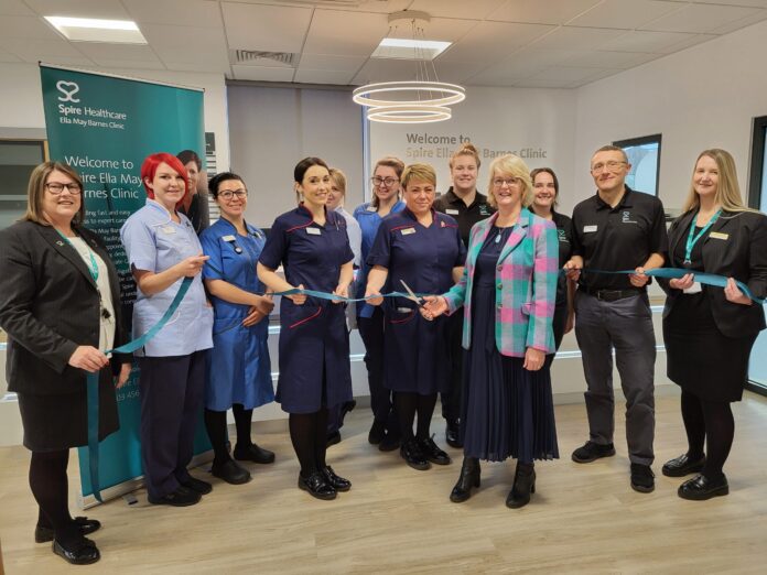 Bridget Hemmant, Consultant Ophthalmologist opening Spire Healthcare Ella May Clinic