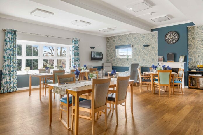 Hartford Care's Highfield Nursing Home in Ryde - new dining room