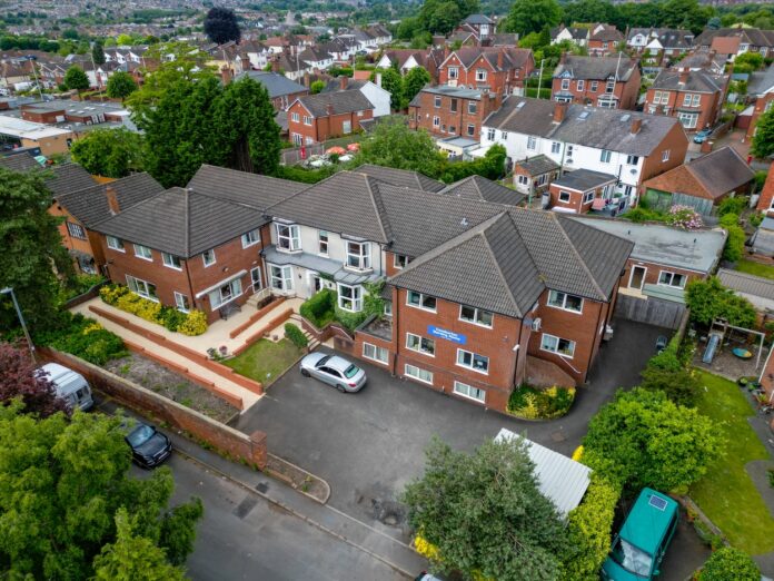 Hawcombe Care Comberton Nursing Home aerial view