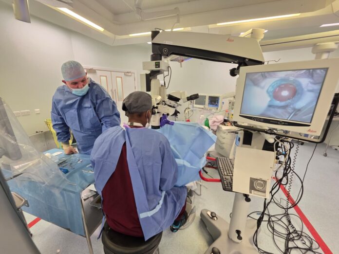 First cataract surgery at One Hatfield Hospital