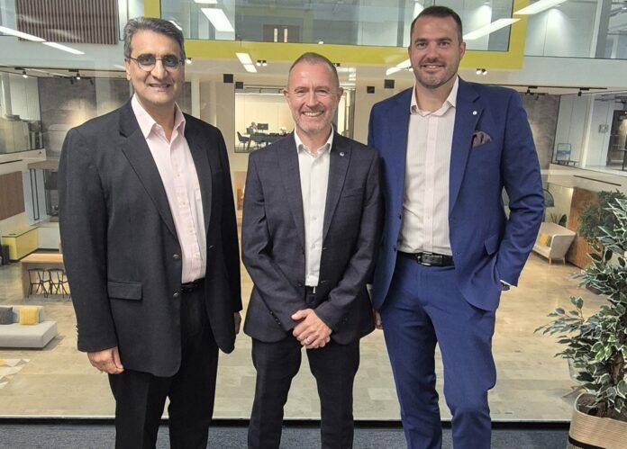 Caron Group Montane Group L-R Sanjiv Joshi Anthony Rae and Scott Murcott