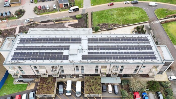 Rangeford Villages photovoltaic (PV) cells at Wadswick Green