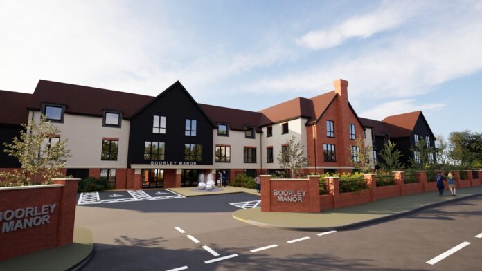 Connaught Care-Elevation Hedge End Proposed Entrance CGI