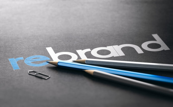 Rebrand Strategy, Marketing and Brand Management Concept.